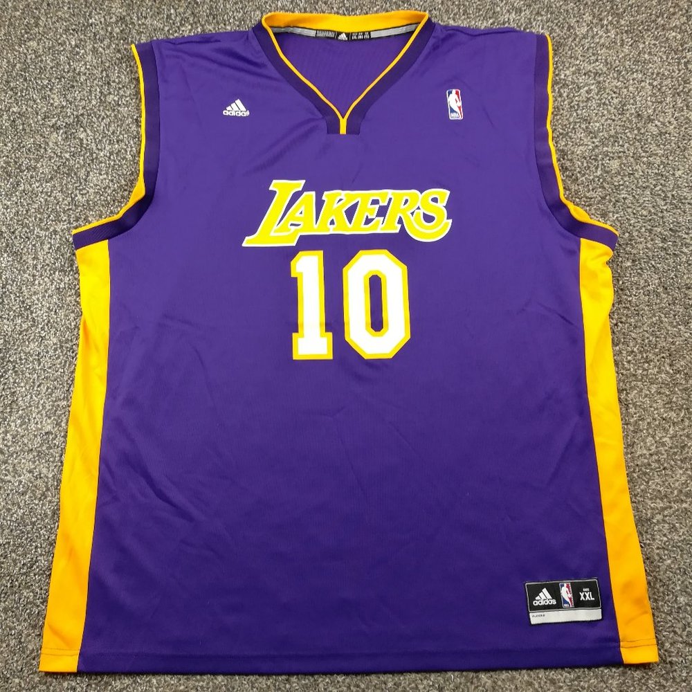 Steve Nash Jersey Los Angeles Lakers Adidas Purple Mens 2XL